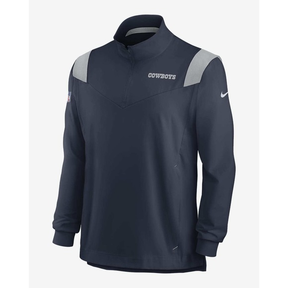 NFL Nike Dallas Cowboys Men's Sideline Coaches Repel 1/4 Zip Jacket Size 3XL - Picture 1 of 9